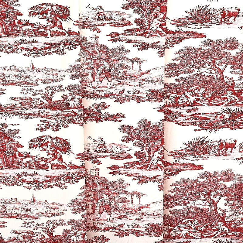 TOILES DU MAINE – coloris Rouge tomette