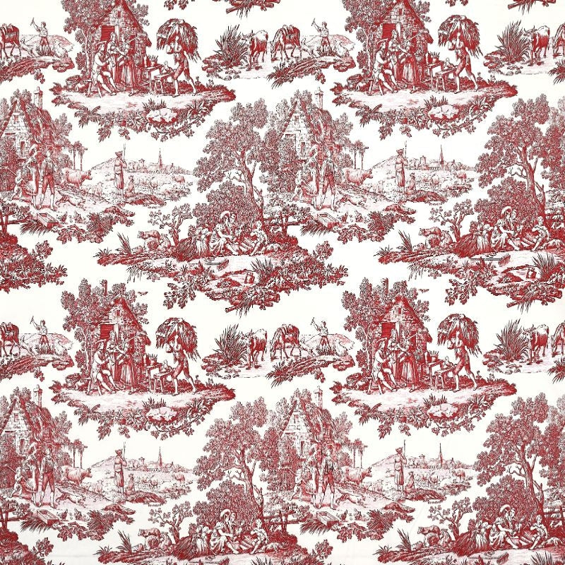 TOILES DU MAINE – coloris Rouge tomette