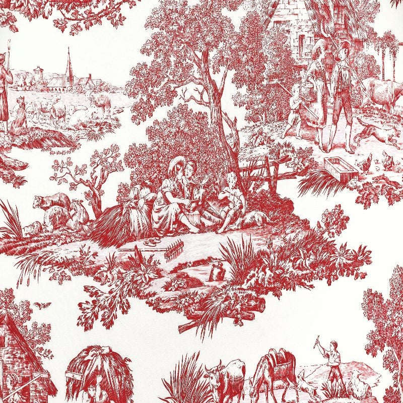 TOILES DU MAINE – coloris Rouge tomette