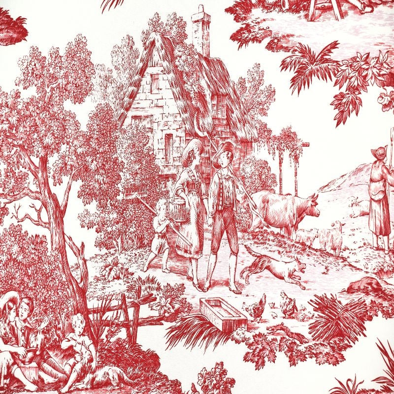 TOILES DU MAINE – coloris Rouge tomette