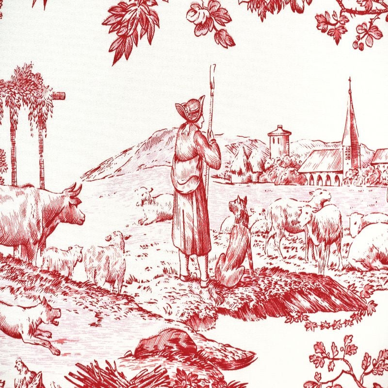 TOILES DU MAINE – coloris Rouge tomette