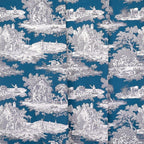 TOILES DU MAINE F – coloris Bleu phtalo