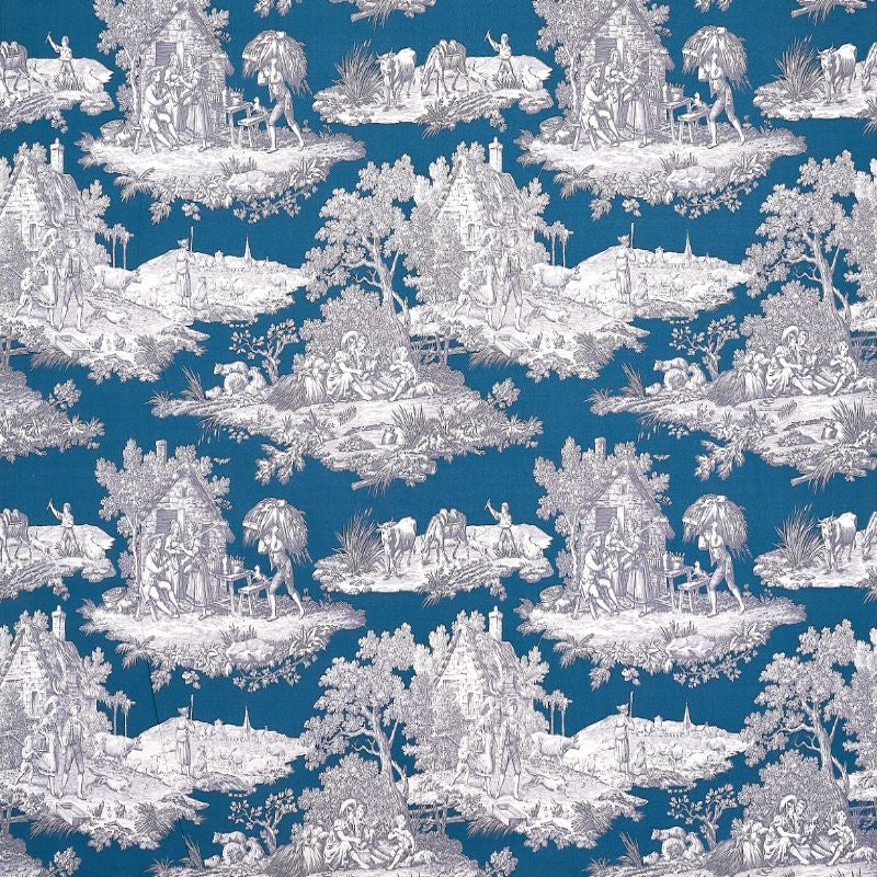 TOILES DU MAINE F – coloris Bleu phtalo