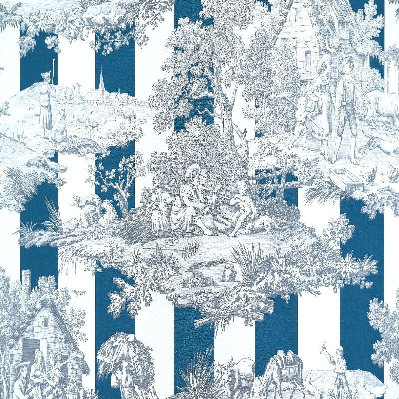 RAYURE DU MAINE – coloris Bleu phtalo