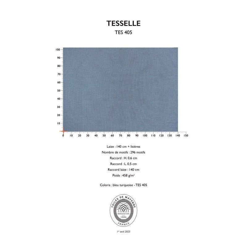 TESSELLE – coloris Bleu turquoise