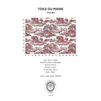 TOILES DU MAINE – coloris Rouge tomette