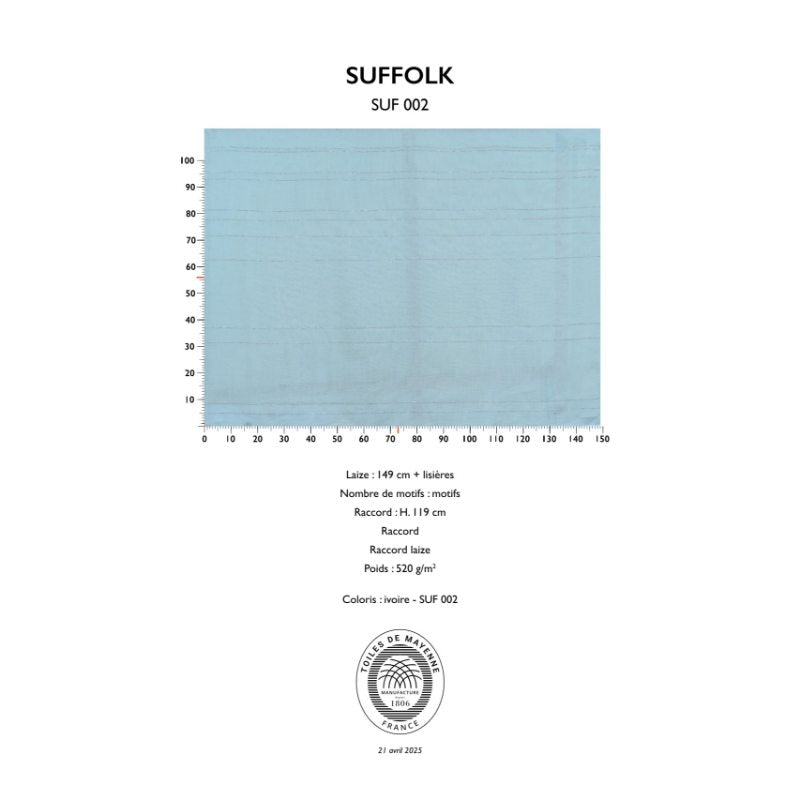 SUFFOLK – coloris Ivoire