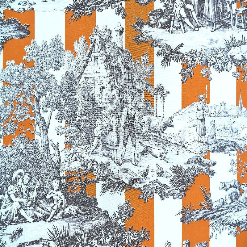 RAYURE DU MAINE – coloris Orange