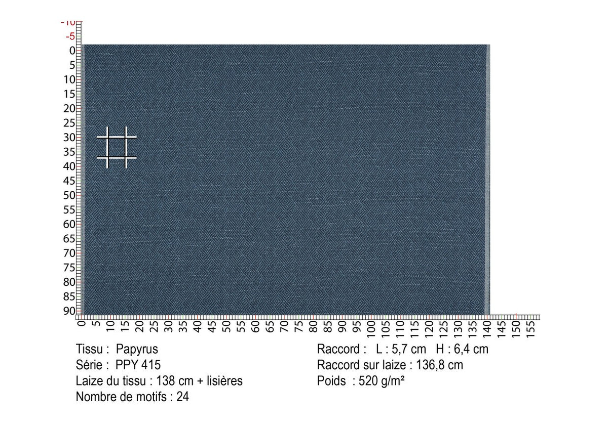 PAPYRUS – coloris Bleu de saxe