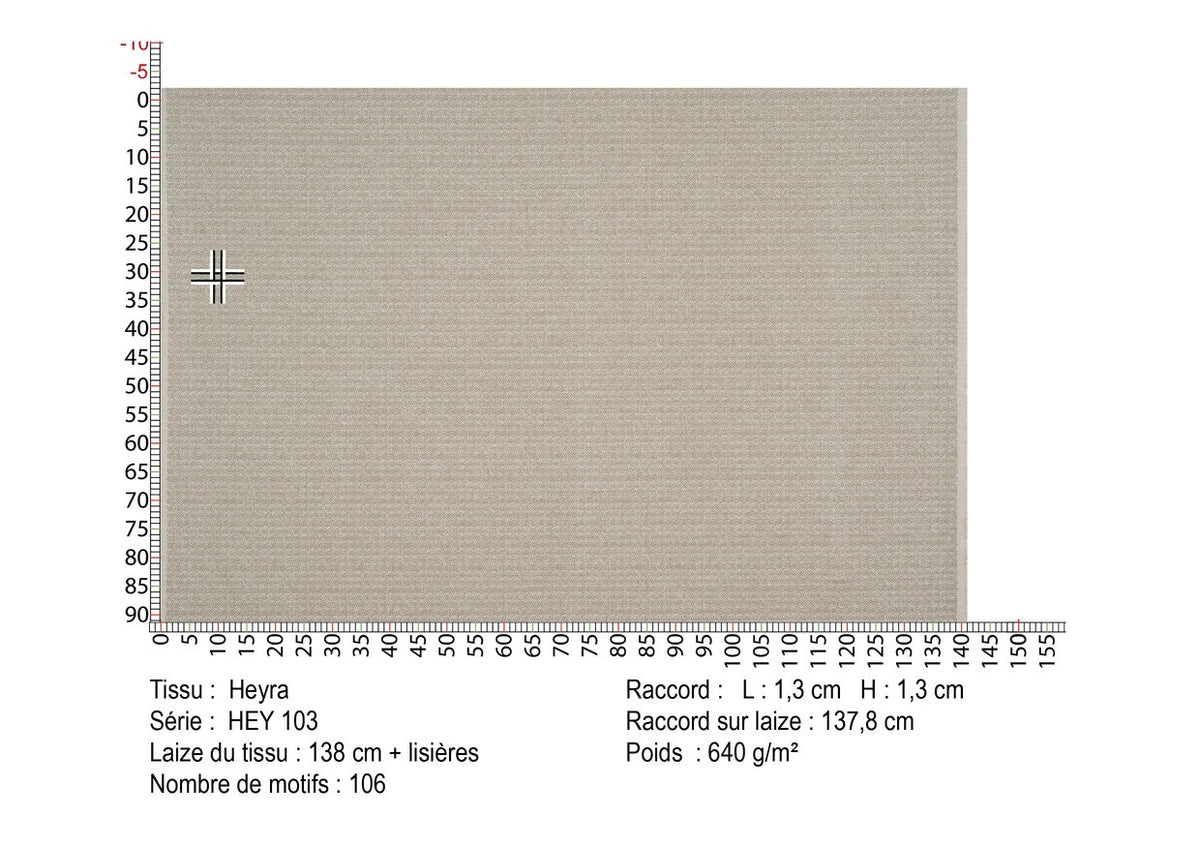 Heyra Linum - coupe de tissu HEY103