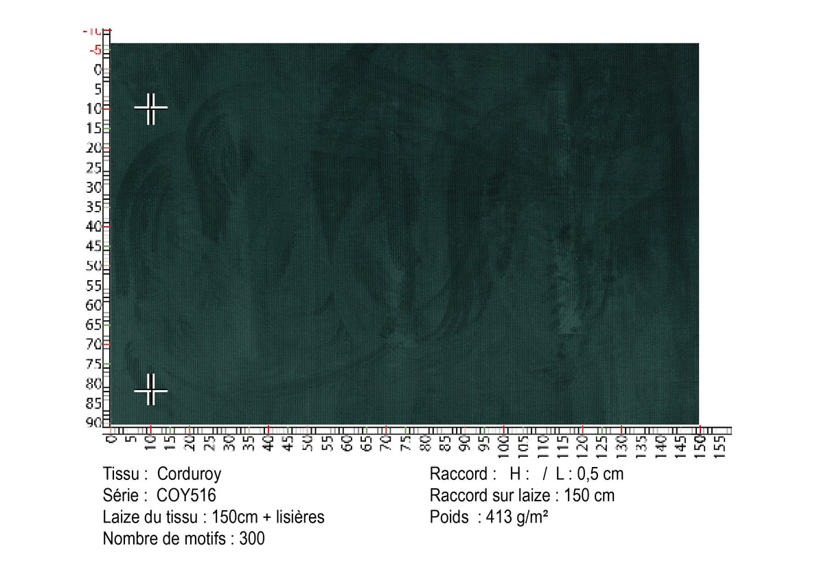 CORDUROY – coloris Vert nordmann