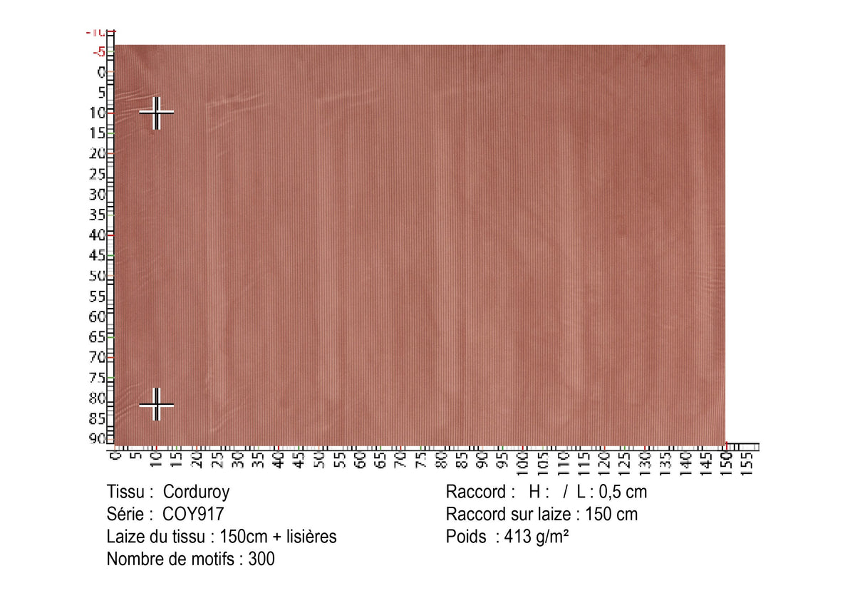CORDUROY – coloris Rose petale