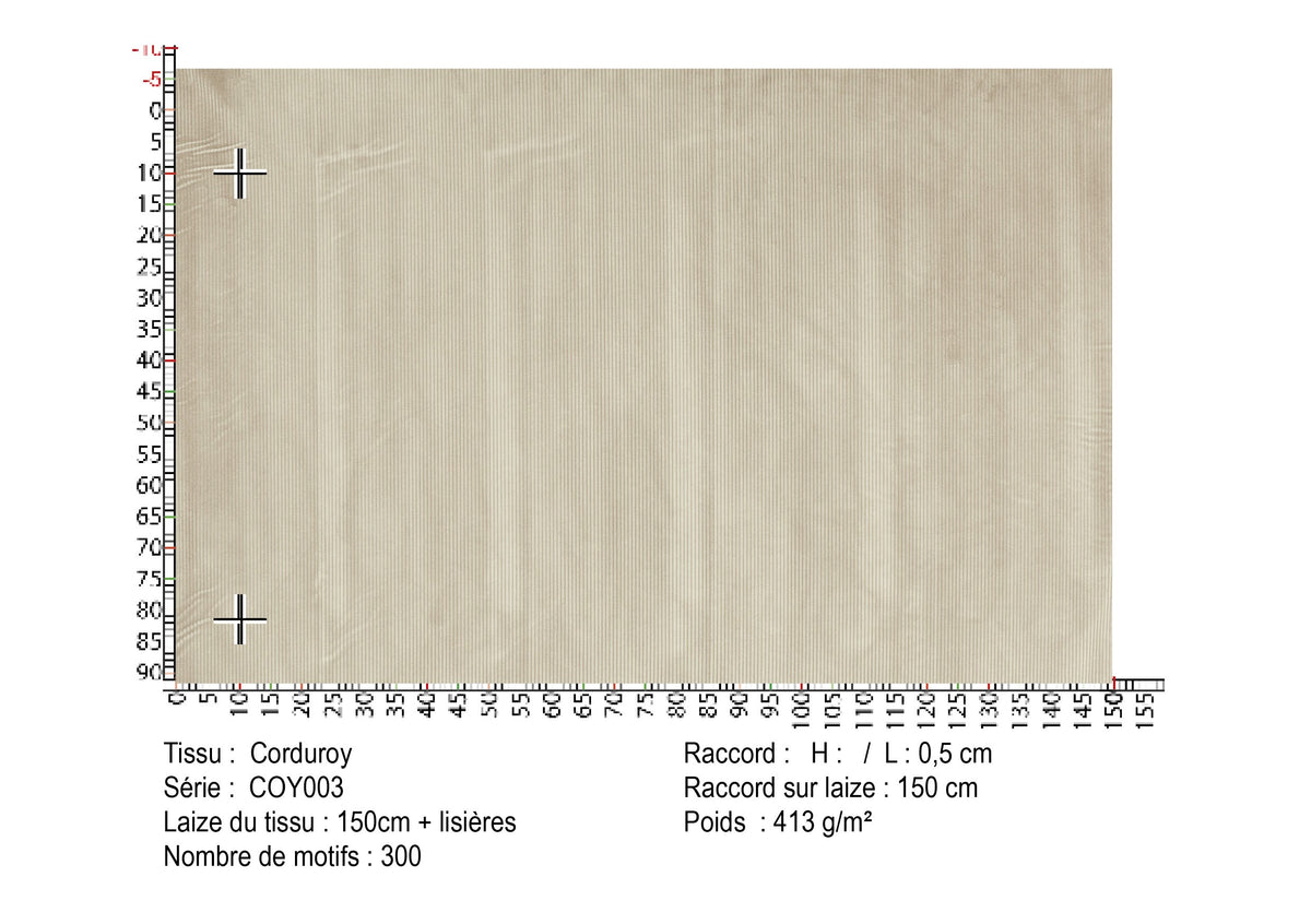 CORDUROY – coloris Craie