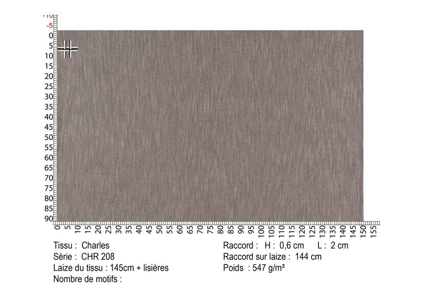 Charles Acajou - coupe de tissu CHR208