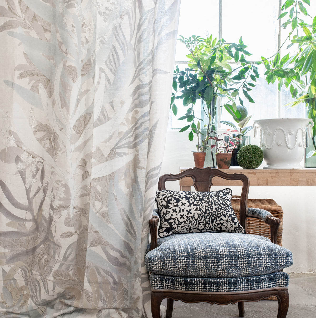 Eden Gris Brume - coupe de tissu EDE301
