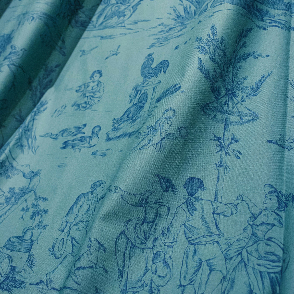 Gally Vert Canard - coupe de tissu GLY511