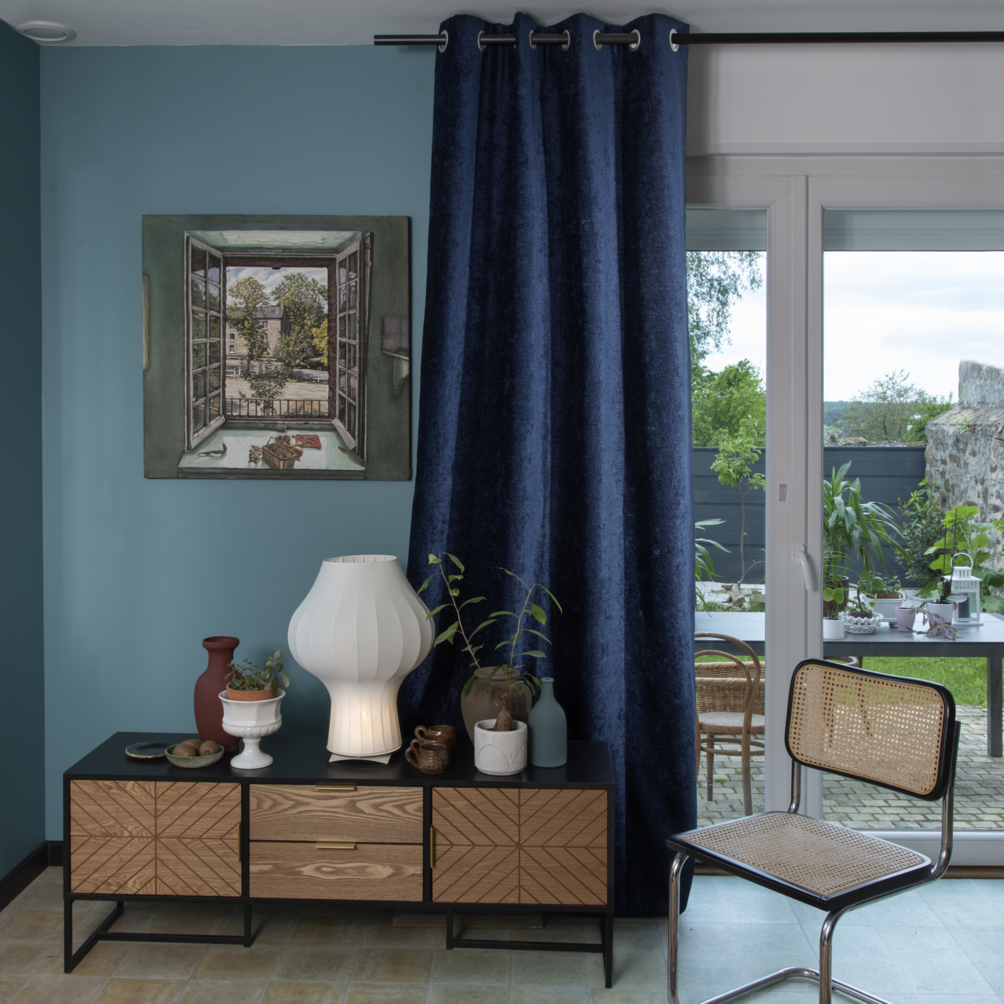 Milord Bleu Nuit - coupe de tissu MLR404