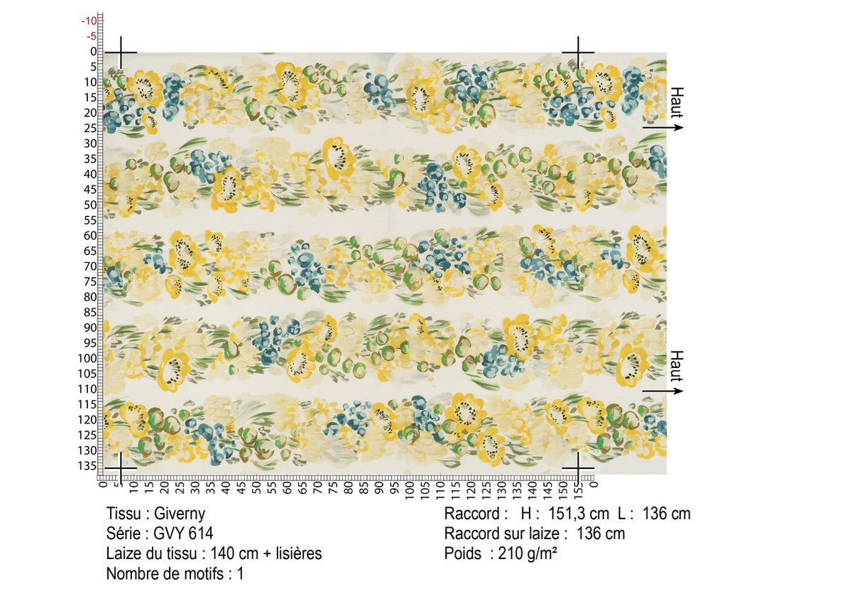 GIVERNY – coloris Jaune citron
