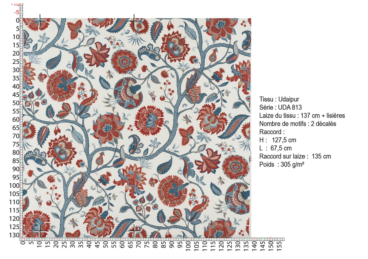 UDAIPUR – coloris Rouge garance a